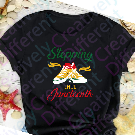Juneteenth- Stepping into Juneteenth Tennis Shoes