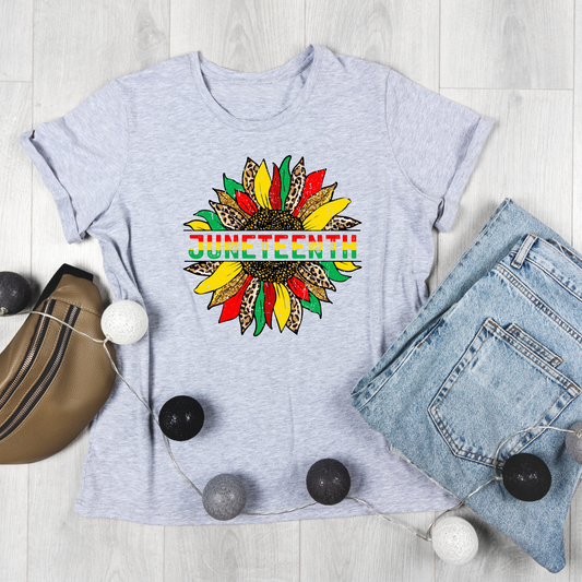 Juneteenth Sunflower - T-shirt