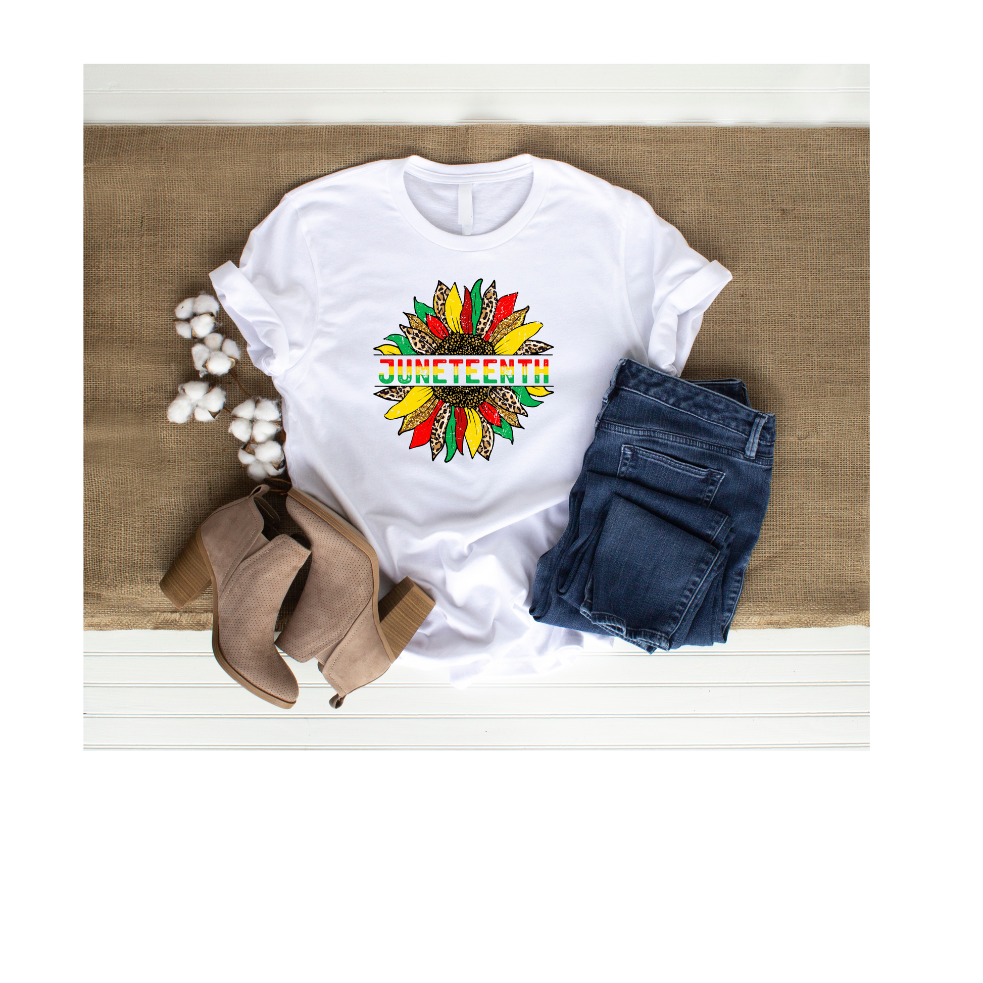 Juneteenth Sunflower - T-shirt