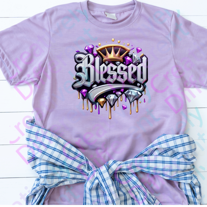 Bundle Blessed Bling Drip with Crown(Red & Purple)