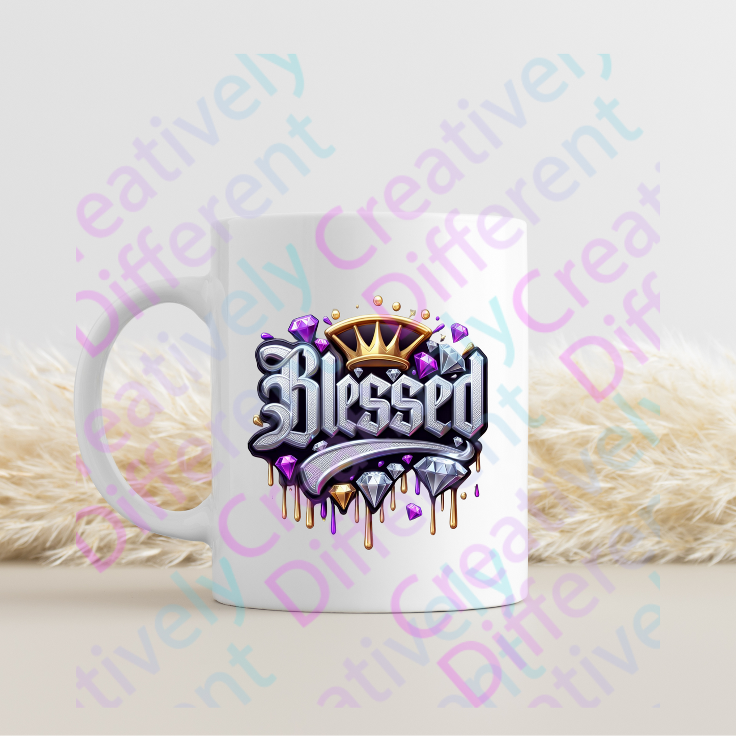 Bundle Blessed Bling Drip with Crown(Red & Purple)