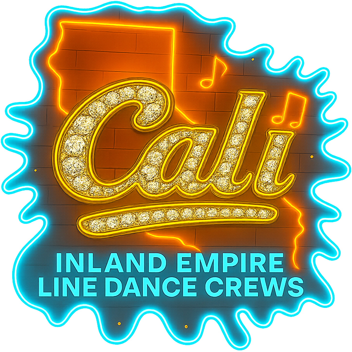 Cali Inland Empire Dance Crews Orange T-Shirt